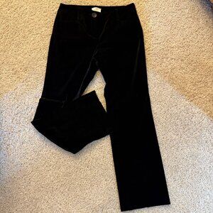 Ann Taylor LOFT Black Velveteen Pants Size 2
